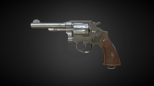 Smith & Wesson revolver 3D Model
