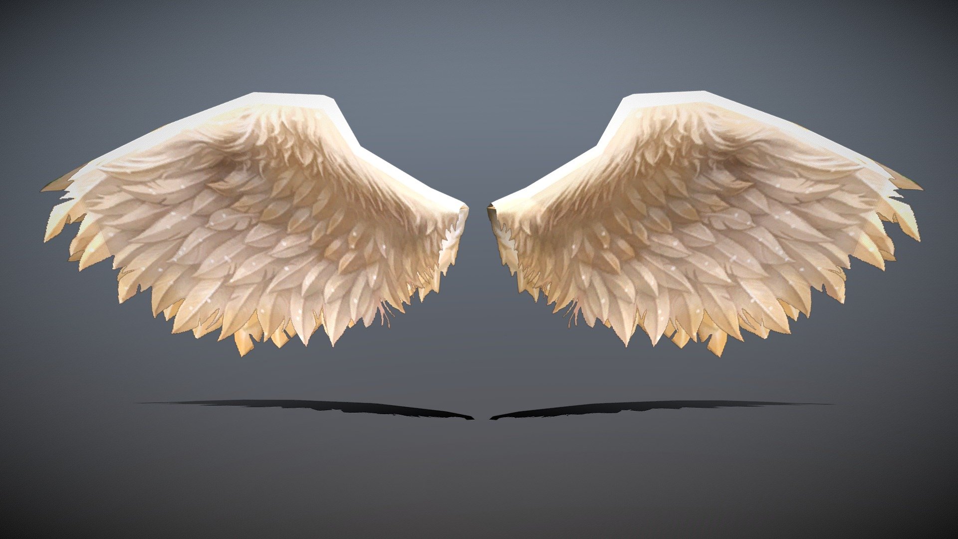 free wings 3d model