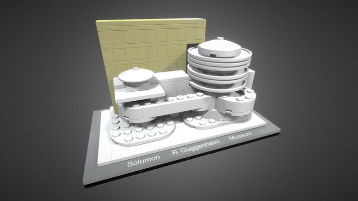 Lego Architecture Guggenheim Museum 3D Model