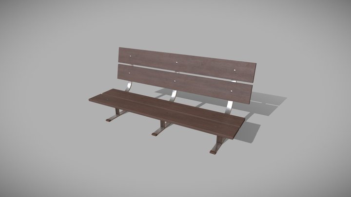 City Bench 001 3D Model