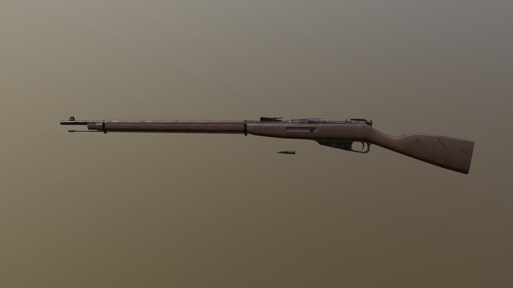 Mosin Rifle - Low poly Stylized