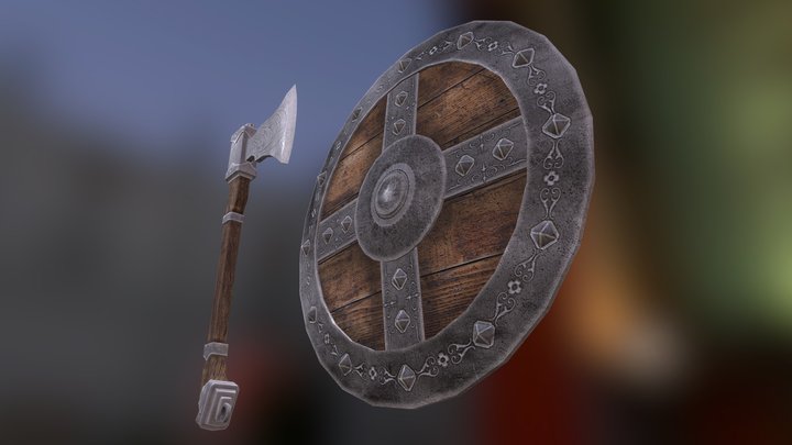 AXE SHIELD 3D Model