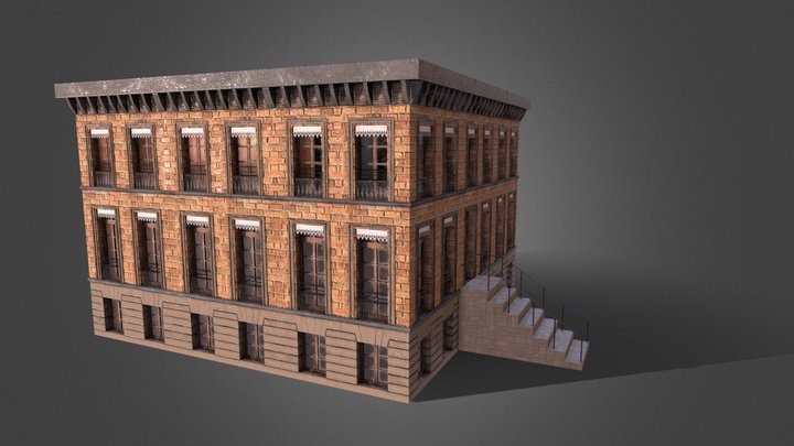 Modular Building 3D Model