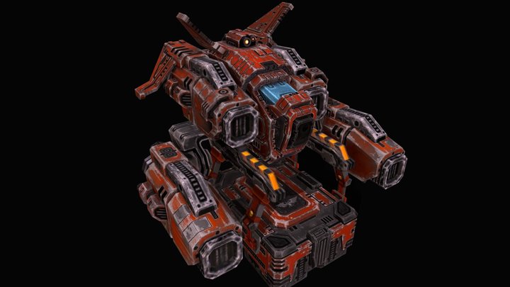 Space Marines Bul Dog 3D Model
