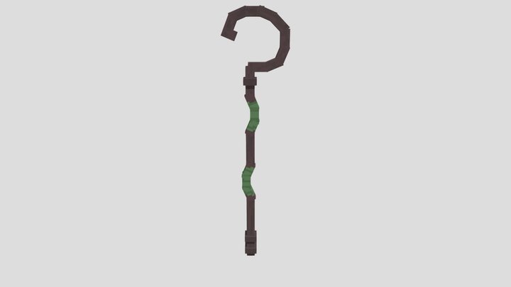 Wooden Staff 3D Model