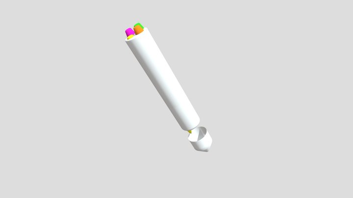 FOUR Fluorescent Marker 3D Model