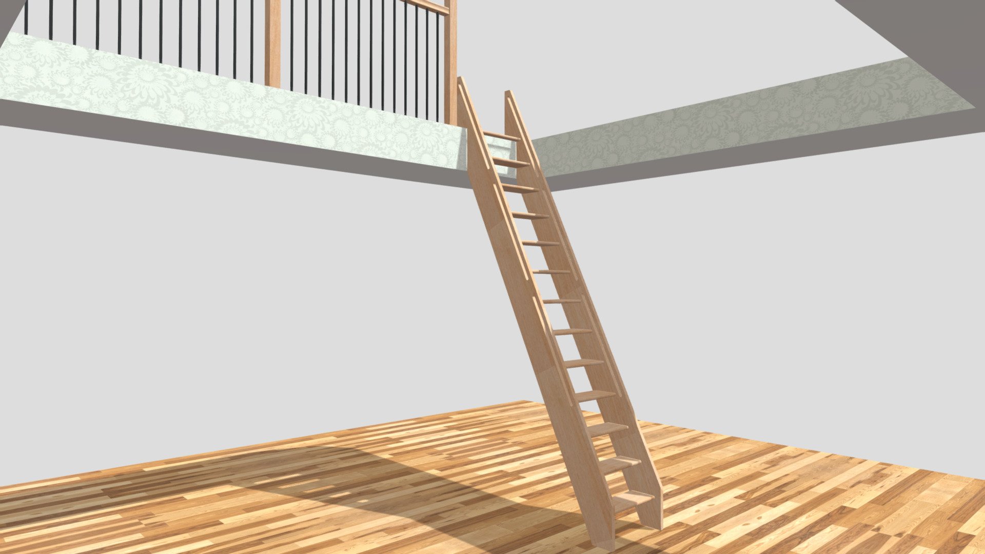 Sun Canyon Homes Ships ladder (without walls) - Download Free 3D model ...