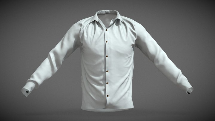 White shirt 3D Model