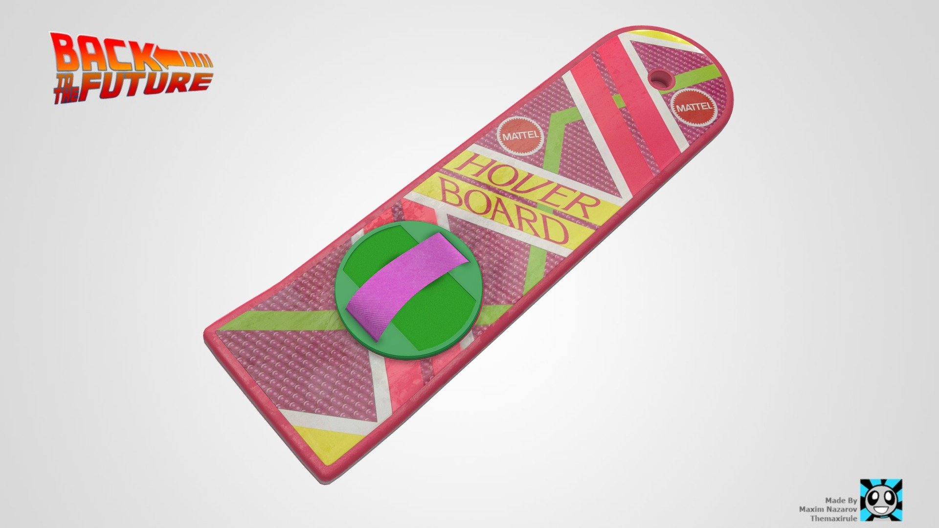 HoverBoard - Back to the Future - Buy Royalty Free 3D model by