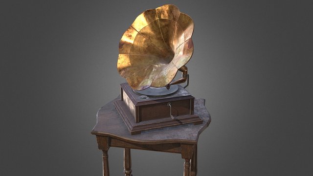 Gramophone 3D Model