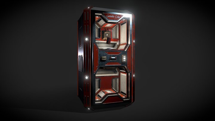 Galactic Cola Vending Machine 3D Model
