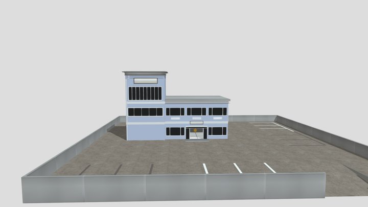 Indian-bike-driving-3d-police-station fbx 3D Model
