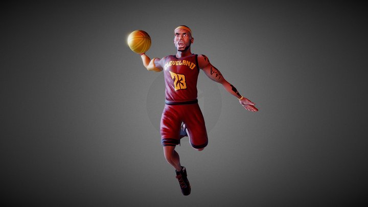 Lebron James: the Tomahawk dunk 3D Model