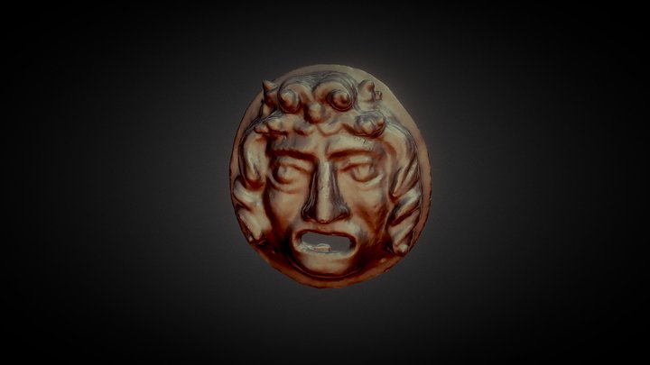 Roman Theater Mask 3D Model