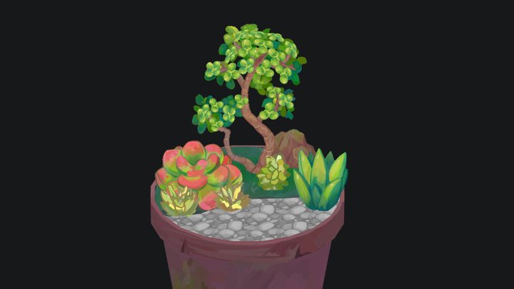 2.5D Tree 3D Model