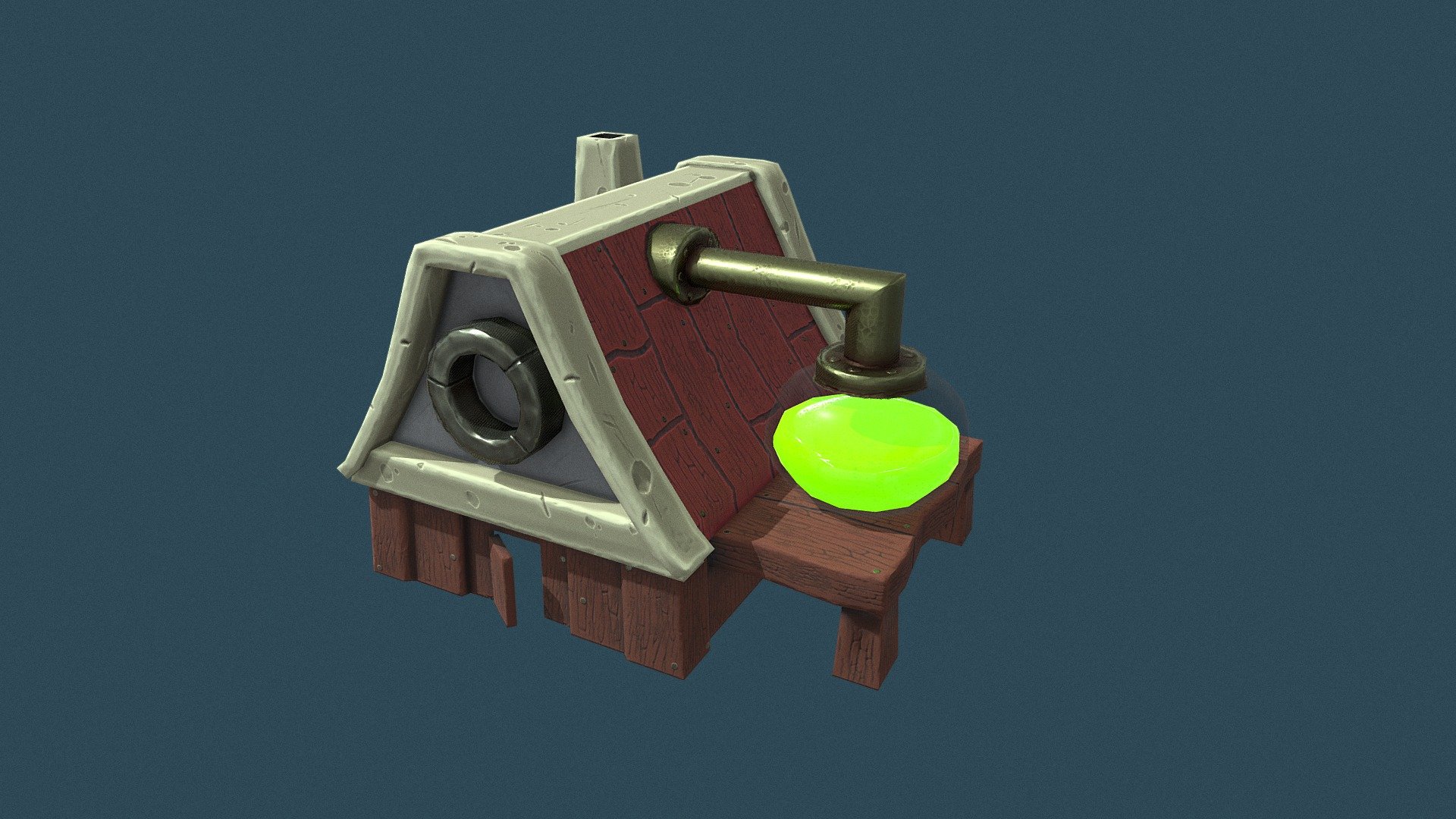 Mobile House Low Poly