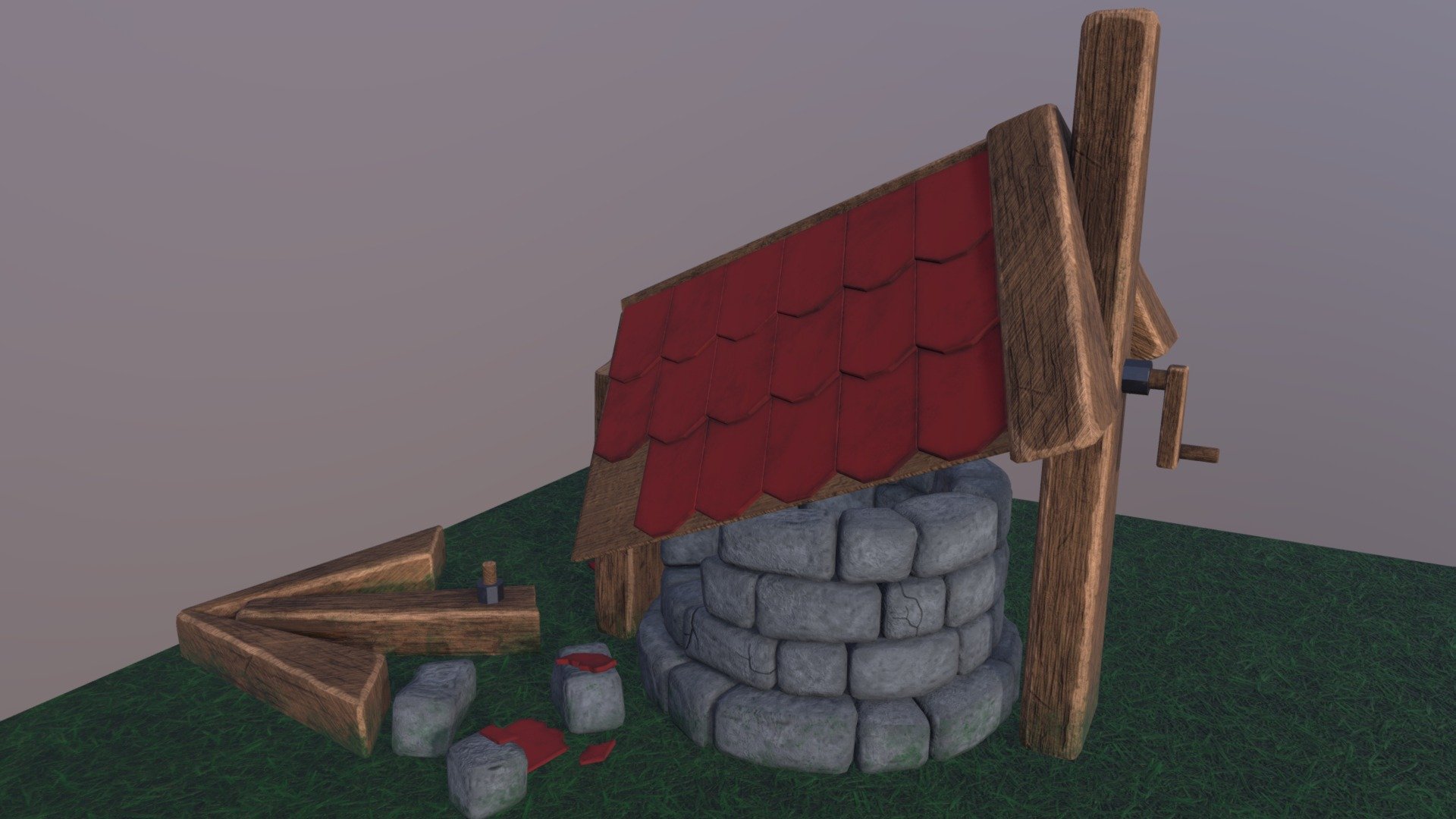 Medieval Broken Well 3D model by PopeOfTruth [83c198c] Sketchfab