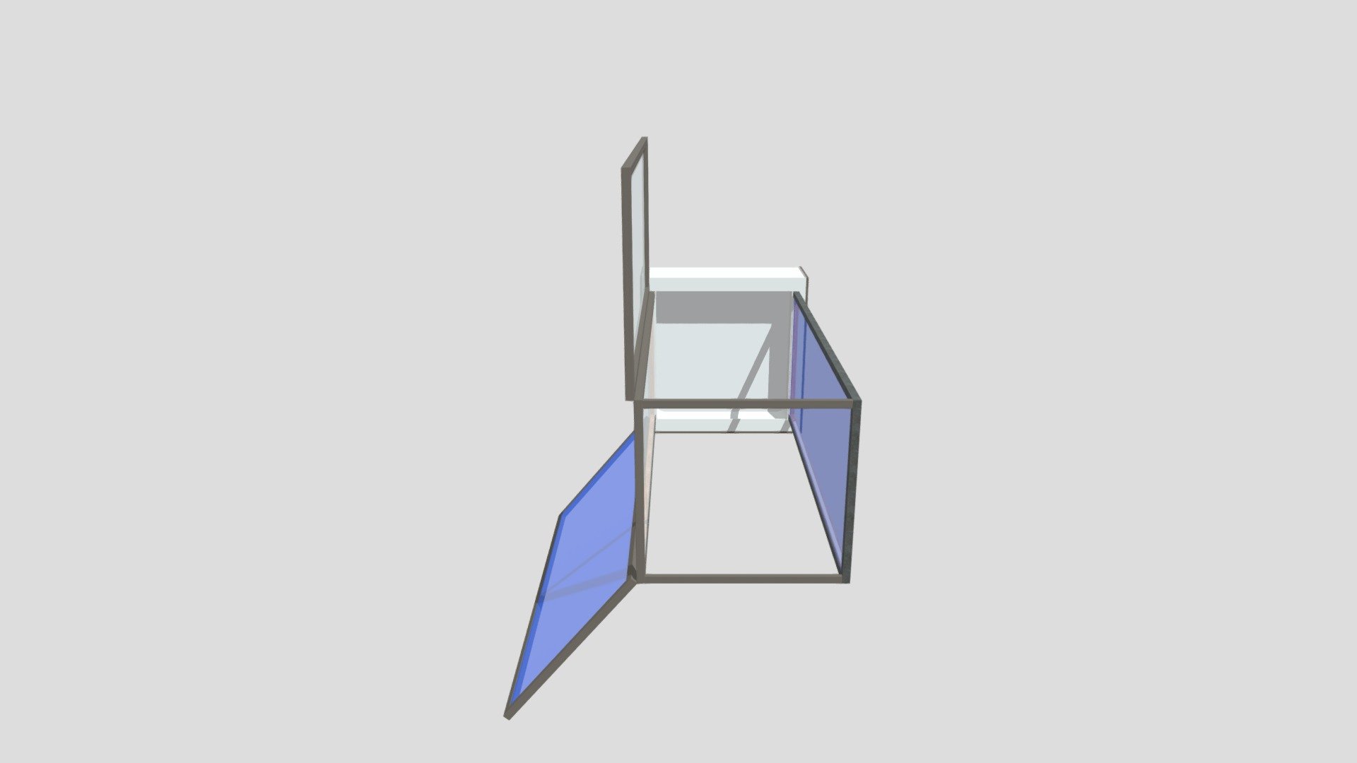 3 Vitrine Tür Auf