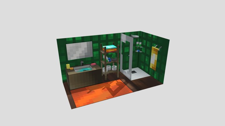 Simple Bathroom 3D Model