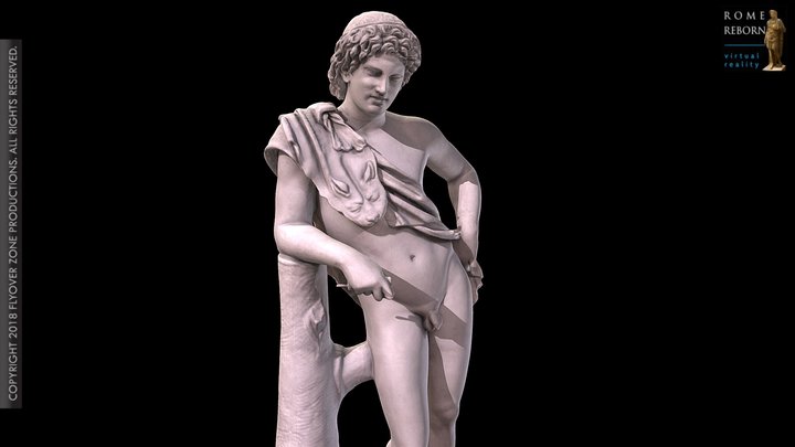 3D rendering of Satyr, resting