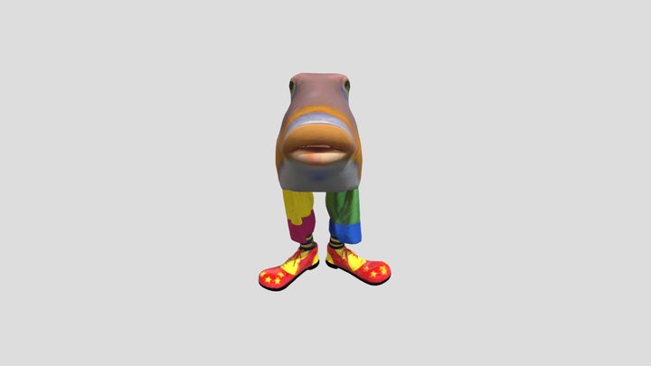 Fish Clown Duo 3D Model