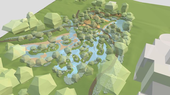 Waterscape_SokVinTan_Full Model Sections 3D Model