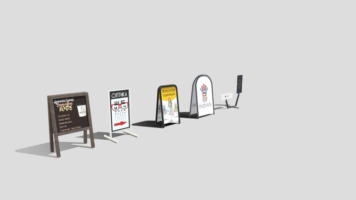 Billboard pack 3D Model