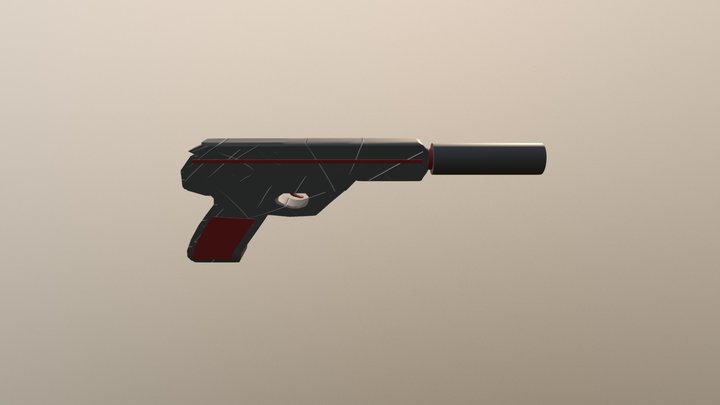 Finished Gun 3D Model