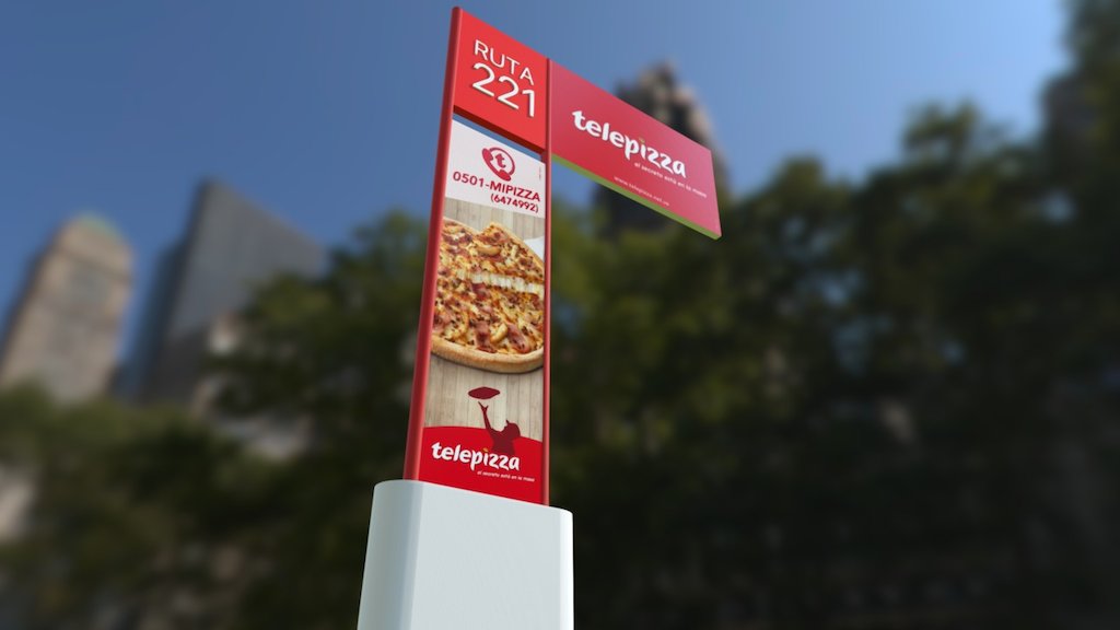 Parada de bus telepizza
