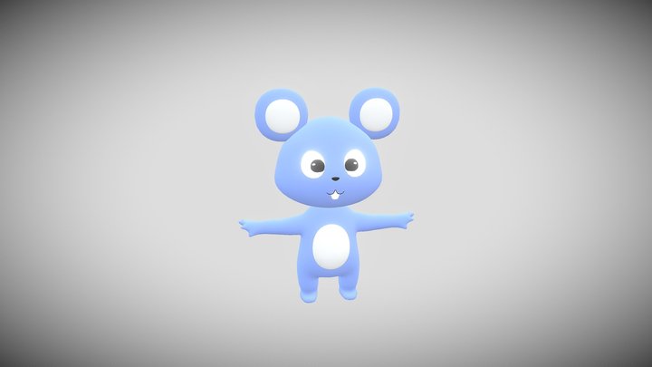 Blue Rat 3D Model