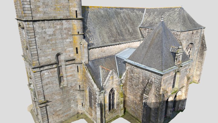 Collégiale Notre-Dame du Roncier - Rostrenen 3D Model