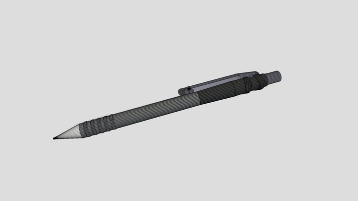 Low Poly Pen 3D Model