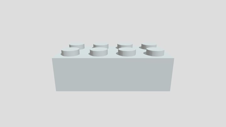 Block 2x4 3D Model