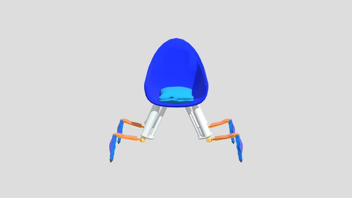 Advanced Mechanical Robotic 3D Chair 3D Model