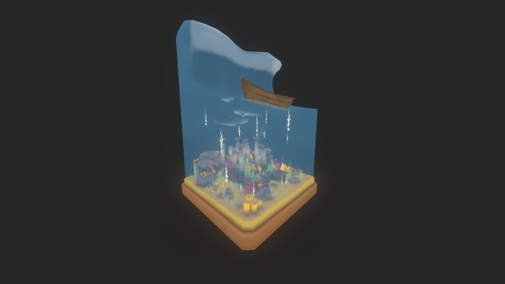 Ancient Greek | Atlantis | Diorama 3D Model