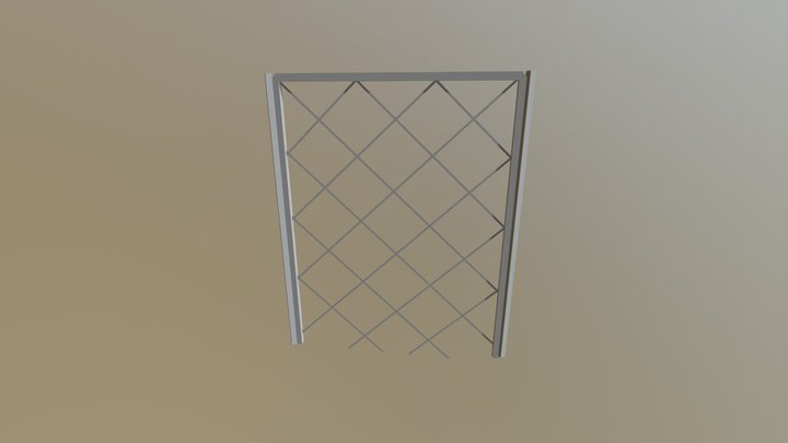 Grill Fence 3D Model