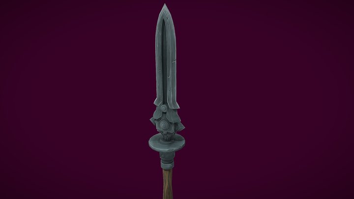 Stylized Polearm Weapon [Work in progress] 3D Model