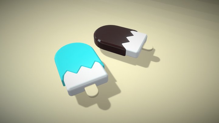 2.棒アイス 3D Model