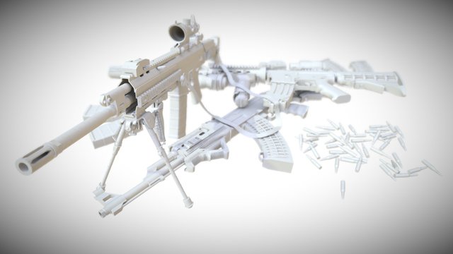 Guns 3D Model