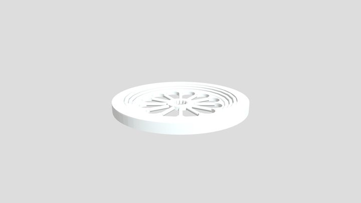 Rose Window of Chiaravalle Di Fiastra, Italy 3D Model