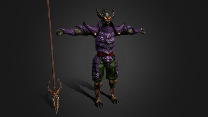 Demon Brother 3D Model