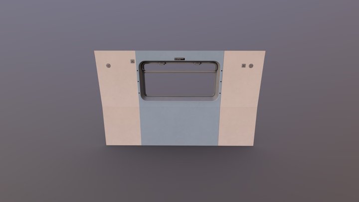 NYC Subway Car - Wall 1 3D Model