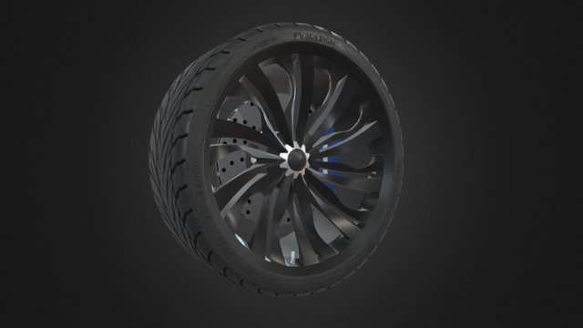 PV3D - Alloy Wheel #001 3D Model