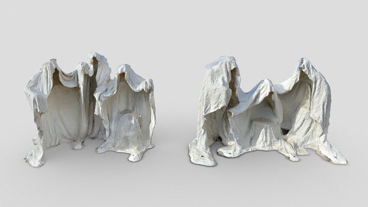 Day 339: Ghosts of "The Last Supper", Rhyolite – Free 3D Model STL