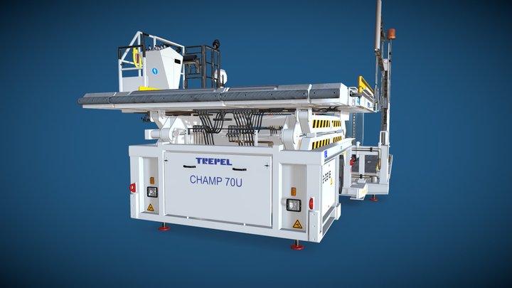 Airport high loader (TREPEL CHAMP 70U) 3D Model