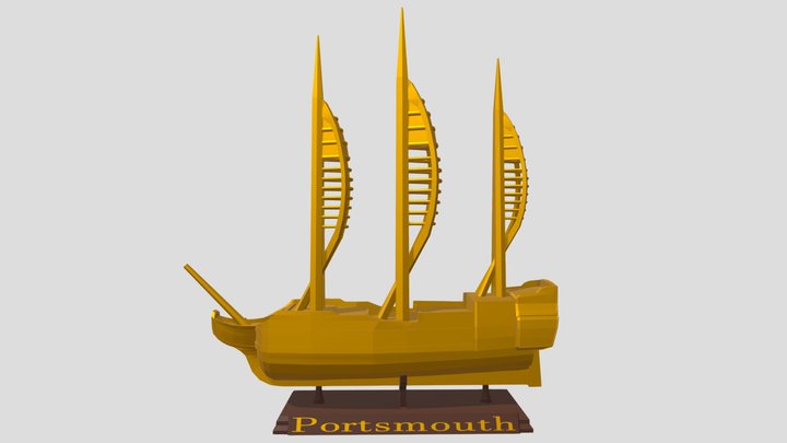 The HMS Spinnaker 3D Model