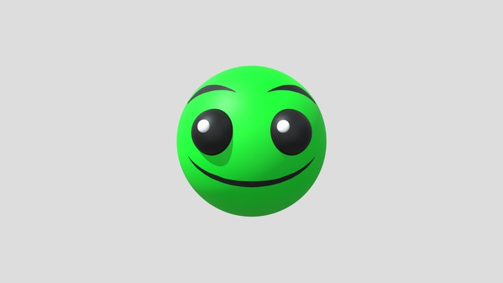 Normal Geometry Dash 3D Model