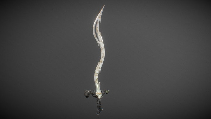 Elvish Sword - 3D Model 3D Model