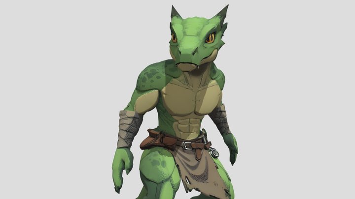 Kobold Trap_Setter-male 3D Model