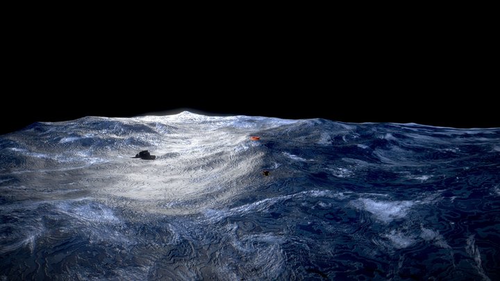 Free Ocean wave animation 3D Model